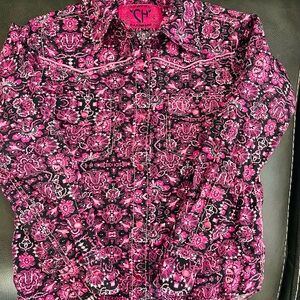Girls Cowgirl Hardware Western Shirt size Small